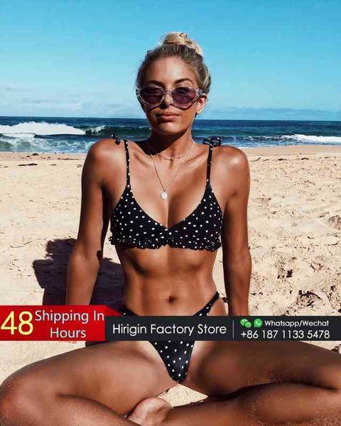 sweet dot bikini set for summer women swimwear women bathing swimsuit bandage push up paaded bra beach outfit, White;black
sweet dot bikini set for summer women swimwear women bathing swimsuit bandage push up paaded bra beach outfit, White;black