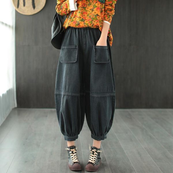 women's jeans women jeans autumn elastic waist loose retro denim trousers 2021 pocket casual all-match lantern pants, Blue
women's jeans women jeans autumn elastic waist loose retro denim trousers 2021 pocket casual all-match lantern pants, Blue
