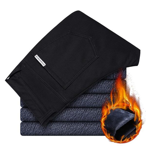 2021 winter warm and veet thick pants classic business casual black blue stretch slim trousers men's brand
2021 winter warm and veet thick pants classic business casual black blue stretch slim trousers men's brand