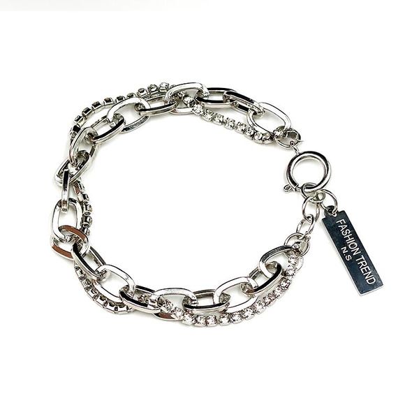 link, chain double-layer bracelet men andtide brand rhinestone women ins niche design couple, Black
link, chain double-layer bracelet men andtide brand rhinestone women ins niche design couple, Black