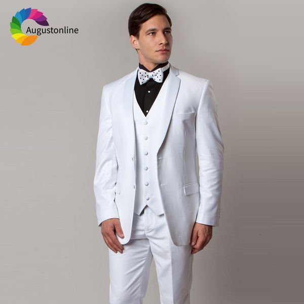 men's suits & blazers white wedding men slim fit terno tuxedos groom wear 3 pieces (jacket+pants+vest) bridegroom prom costume hom, White;black
men's suits & blazers white wedding men slim fit terno tuxedos groom wear 3 pieces (jacket+pants+vest) bridegroom prom costume hom, White;black
