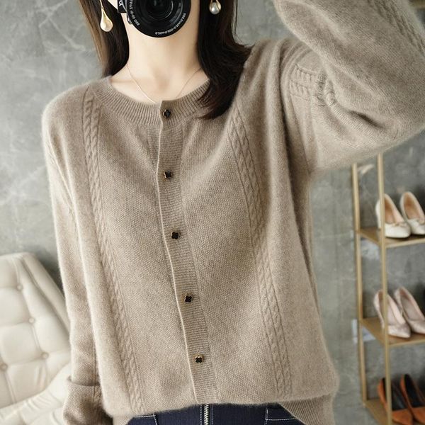 women's knits & tees spring and autumn cardigan 100% wool knitted thin coat solid color loose o-neck long-sleeved sweater plus size top, White
women's knits & tees spring and autumn cardigan 100% wool knitted thin coat solid color loose o-neck long-sleeved sweater plus size top, White