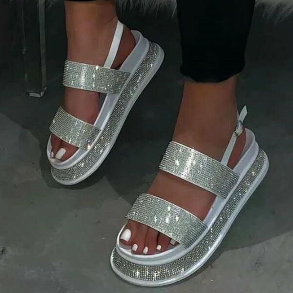 summer women rhinestone platform heels back strap solid peep toe sandals fashion 2021 luxury beach ladies shoes zapatos de mujer, Black
summer women rhinestone platform heels back strap solid peep toe sandals fashion 2021 luxury beach ladies shoes zapatos de mujer, Black