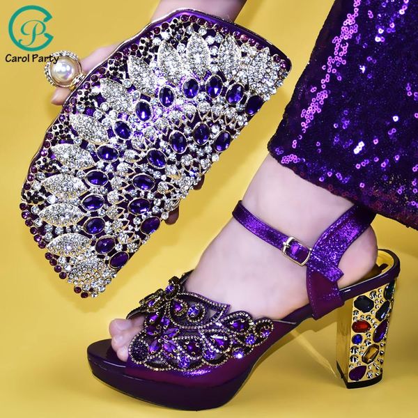dress shoes arrival purple color african women matching italian and bag set decorated with rhinestone ladies shoe, Black
dress shoes arrival purple color african women matching italian and bag set decorated with rhinestone ladies shoe, Black