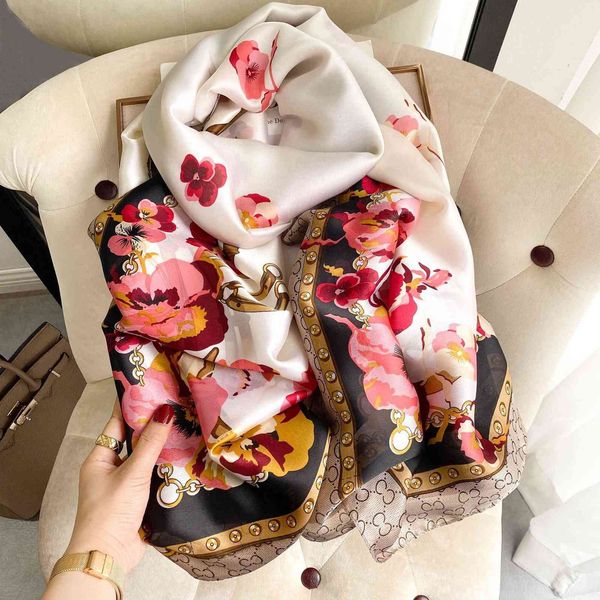 2021 sunscreen silk scarf women's beach shawl tourism spring air conditioning towel printing decoration, Blue;gray
2021 sunscreen silk scarf women's beach shawl tourism spring air conditioning towel printing decoration, Blue;gray