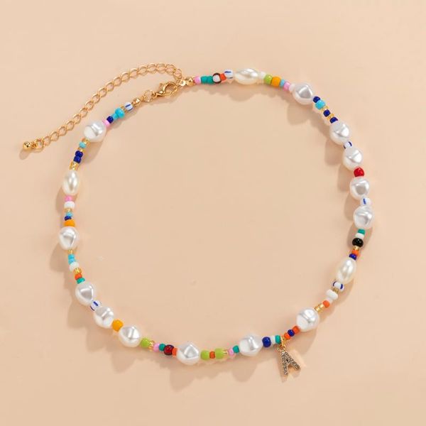 chokers purui boho colorful beads pearl necklace for women fashion letter short choker collar 2021 jewelry neck trendy girl, Golden;silver
chokers purui boho colorful beads pearl necklace for women fashion letter short choker collar 2021 jewelry neck trendy girl, Golden;silver