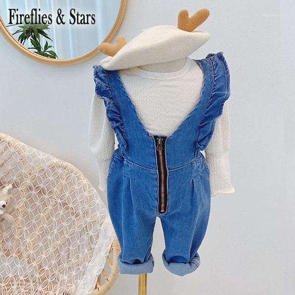 jumpsuits spring autumn girls denim overall baby one piece kids children clothes fashion flying sleeve ruched 1 to 7 yrs1, Blue
jumpsuits spring autumn girls denim overall baby one piece kids children clothes fashion flying sleeve ruched 1 to 7 yrs1, Blue