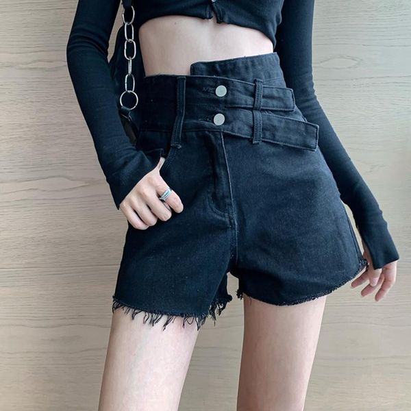 women's jeans leixin original large size high waist denim shorts 2021 summer loose slim rough a wide leg pants, Blue
women's jeans leixin original large size high waist denim shorts 2021 summer loose slim rough a wide leg pants, Blue