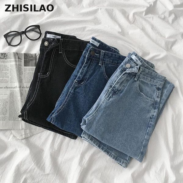 women's jeans zhisilao straight women plus size high waist denim pants wide leg vintage streetwear full length femme 2021, Blue
women's jeans zhisilao straight women plus size high waist denim pants wide leg vintage streetwear full length femme 2021, Blue