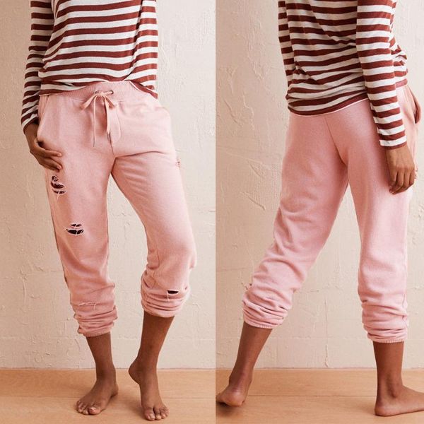 women's pants & capris fashion women casual pink hole high waist drawstring elastic belt long ripped pencil trousers, Black;white
women's pants & capris fashion women casual pink hole high waist drawstring elastic belt long ripped pencil trousers, Black;white