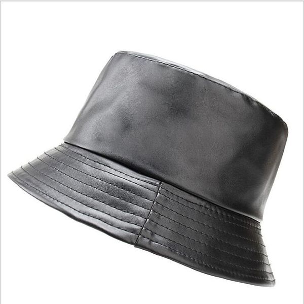 wide brim hats autumn and winter men's pu double-sided fisherman cap ladies basin hat sunscreen sun tide, Blue;gray
wide brim hats autumn and winter men's pu double-sided fisherman cap ladies basin hat sunscreen sun tide, Blue;gray