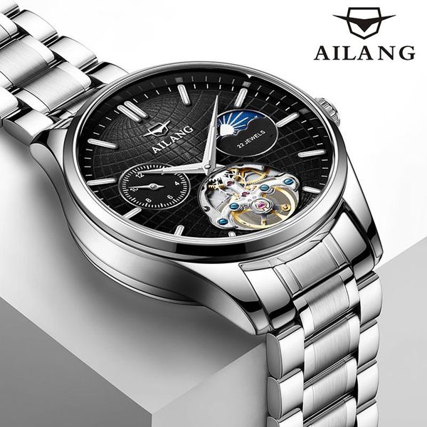 wristwatches ailang luminous sport moon phase men's wrist watch waterproof casual watchs tourbillon automatic skeleton 8607dl, Slivery;brown
wristwatches ailang luminous sport moon phase men's wrist watch waterproof casual watchs tourbillon automatic skeleton 8607dl, Slivery;brown