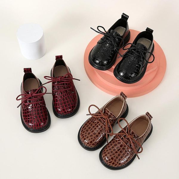 flat shoes fashion children crocodile pattern leather toddler girls lace-up wine red slip-on round toes 2 3 4 5 6 years, Black;grey
flat shoes fashion children crocodile pattern leather toddler girls lace-up wine red slip-on round toes 2 3 4 5 6 years, Black;grey