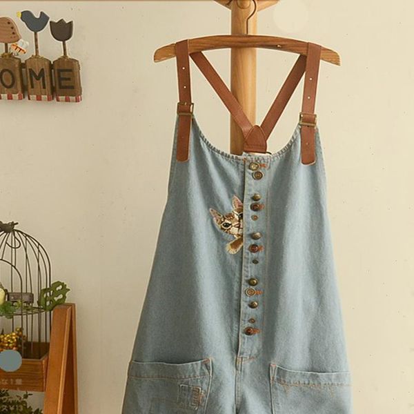 casual short blue jean cat womens jumpsuit embroidery summer japanese mori girl denim overalls loose playsuit overol mujer, Black;white
casual short blue jean cat womens jumpsuit embroidery summer japanese mori girl denim overalls loose playsuit overol mujer, Black;white