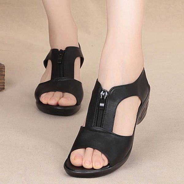 sandals women nice summer wedge heel t-strap zip casual black vogue fish mouth female shoes plus size 41
sandals women nice summer wedge heel t-strap zip casual black vogue fish mouth female shoes plus size 41