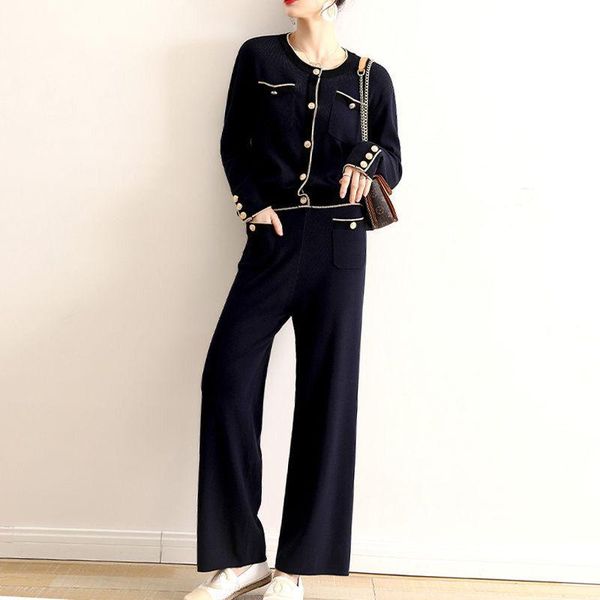 women's two piece pants knitted women 2 pant sets 2021 spring autumn single-breasted round neck cardigan sweater and wide leg suits y46, White
women's two piece pants knitted women 2 pant sets 2021 spring autumn single-breasted round neck cardigan sweater and wide leg suits y46, White