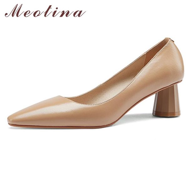 dress shoes meotina high heel women genuine leather pointed toe pumps shallow strange style heels footwear lady apricot 41, Black
dress shoes meotina high heel women genuine leather pointed toe pumps shallow strange style heels footwear lady apricot 41, Black
