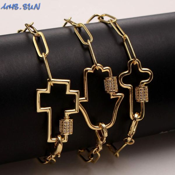 link, chain mhs.sun fashion women/girls zircon cross/hand bracelets bangles charm religious cz bracelet jewelry for gifts 1pc, Black
link, chain mhs.sun fashion women/girls zircon cross/hand bracelets bangles charm religious cz bracelet jewelry for gifts 1pc, Black
