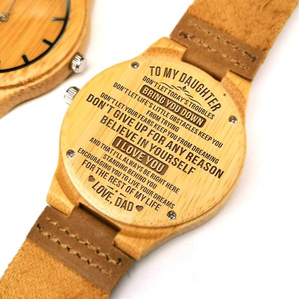 dad to my daughter-birthday graduation giftengraved wooden watch women japan automatic quartz watches girl wrist wristwatches, Slivery;brown
dad to my daughter-birthday graduation giftengraved wooden watch women japan automatic quartz watches girl wrist wristwatches, Slivery;brown