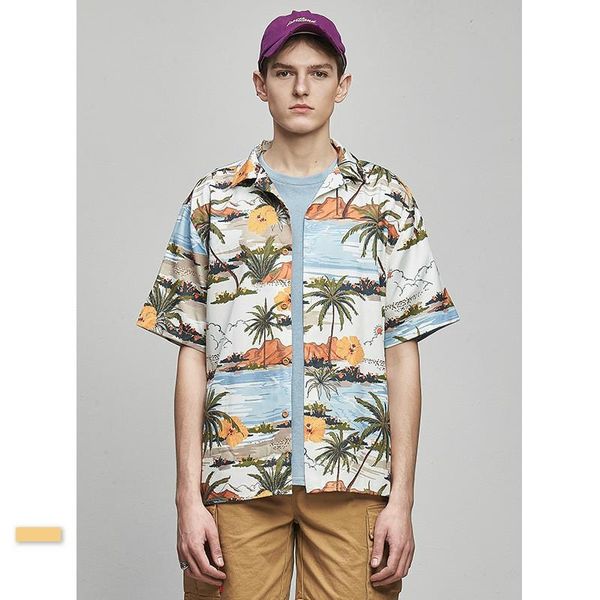 mens casual shirts funny trendy beach printing loose short-sleeved printed shirt short for men summer, White;black
mens casual shirts funny trendy beach printing loose short-sleeved printed shirt short for men summer, White;black
