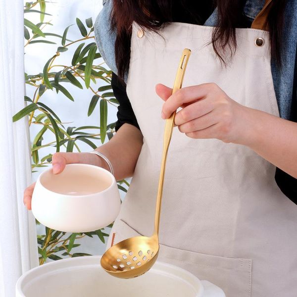 spoons stainless steel scoop spoon for pot colander gold soup ladle long handle kitchen gadgets wall hanging tool
spoons stainless steel scoop spoon for pot colander gold soup ladle long handle kitchen gadgets wall hanging tool