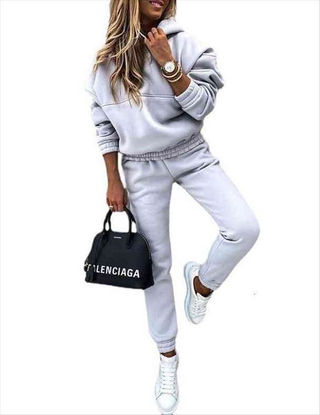 mandylandy casual solid color sports womens tracksuits suit spring autumn elastic waist pencil pants long sleeve hooded sweatshirt, Gray
mandylandy casual solid color sports womens tracksuits suit spring autumn elastic waist pencil pants long sleeve hooded sweatshirt, Gray