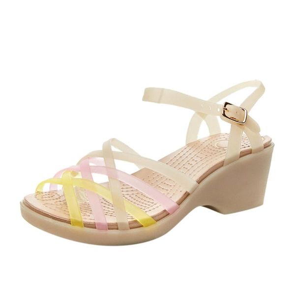 sandals 2021 spring and summer ladies wedge heel jelly shoes tpu non-slip roman high, Black
sandals 2021 spring and summer ladies wedge heel jelly shoes tpu non-slip roman high, Black