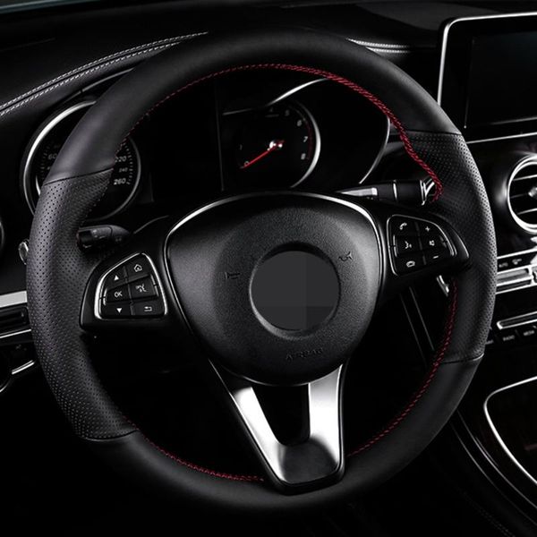 steering wheel covers diy black breathable faux leather cover for - gle gls s-class s320l cls glc e300l c260l accessories
steering wheel covers diy black breathable faux leather cover for - gle gls s-class s320l cls glc e300l c260l accessories