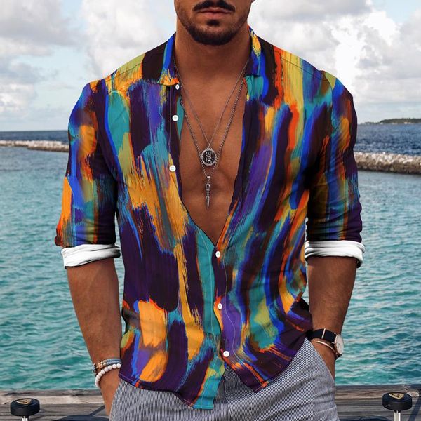 men's casual shirts harajuku 2022 spring single breasted buttoned autumn for male long sleeve streetwear shirt plaid print, White;black
men's casual shirts harajuku 2022 spring single breasted buttoned autumn for male long sleeve streetwear shirt plaid print, White;black