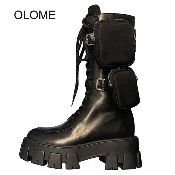 boots spring shoes women mid calf platform female thick bottom footware ladies fashion brand chaussures chunky zapatos de mujer, Black
boots spring shoes women mid calf platform female thick bottom footware ladies fashion brand chaussures chunky zapatos de mujer, Black