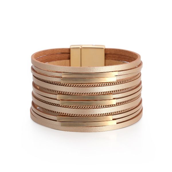 national style bracelet multi-layer copper tube accessories wide edge women's thin chain fashion bracelet, Black
national style bracelet multi-layer copper tube accessories wide edge women's thin chain fashion bracelet, Black