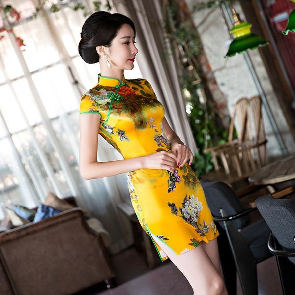 chinese traditional evening silk cloth dresses women formal satin cheongsam wedding party qipao dress vintage vestido s-2xl ethnic clothing, Red
chinese traditional evening silk cloth dresses women formal satin cheongsam wedding party qipao dress vintage vestido s-2xl ethnic clothing, Red