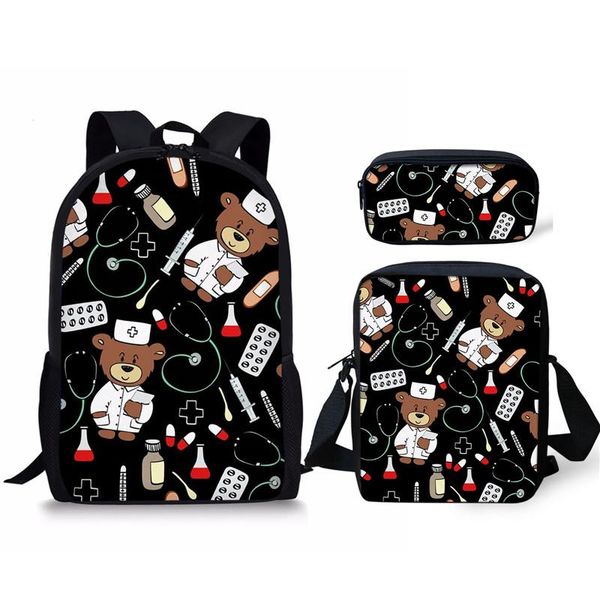 backpack cartoon bear school bags set for student girls 3pcs 3d pattern pencil book bag teenagers rucksack mochila mujer
backpack cartoon bear school bags set for student girls 3pcs 3d pattern pencil book bag teenagers rucksack mochila mujer