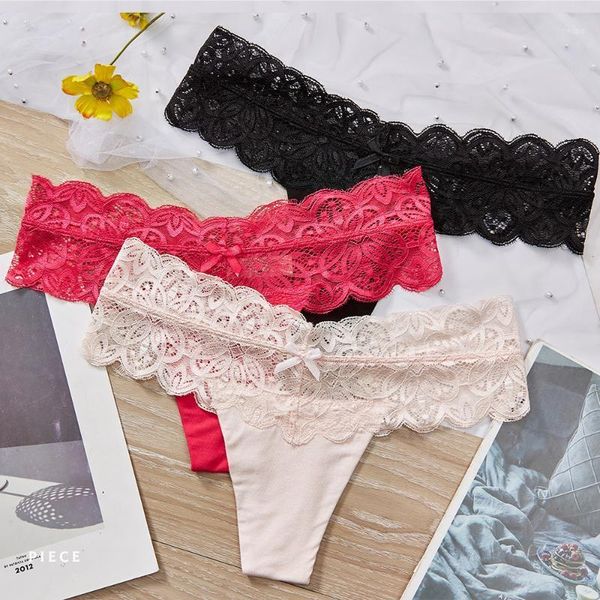 women's panties charmleaks thong lace underwear 1 piece string tanga briefs cotton soft bow tied1, Black;pink
women's panties charmleaks thong lace underwear 1 piece string tanga briefs cotton soft bow tied1, Black;pink