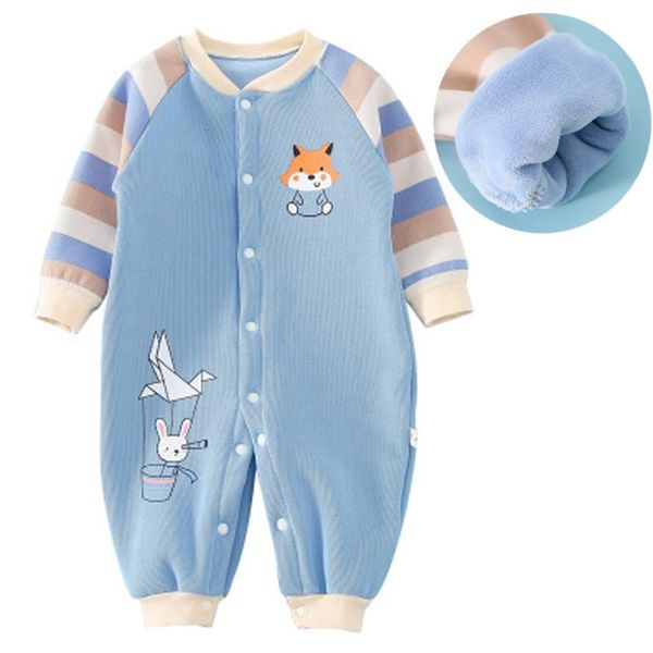 jumpsuits baby romper long sleeve born infant boy girl cotton jumpsuit clothes outfit costume plus velvet winter warm cute cartoon, Blue
jumpsuits baby romper long sleeve born infant boy girl cotton jumpsuit clothes outfit costume plus velvet winter warm cute cartoon, Blue