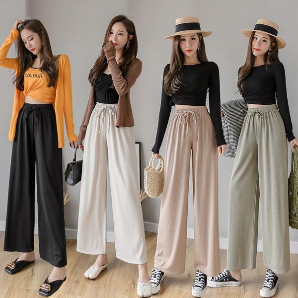 women's pants & capris tingyili spring summer women high waist wide leg ladies loose trousers large size, Black;white
women's pants & capris tingyili spring summer women high waist wide leg ladies loose trousers large size, Black;white