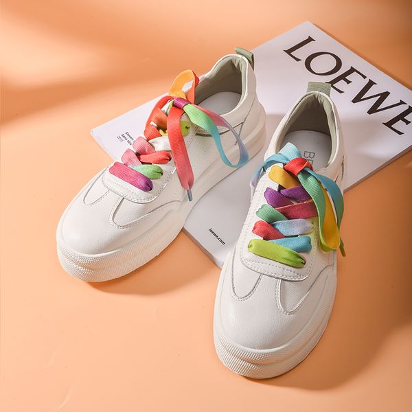 dress shoes white sneakers women synthetic leather classic casual shoes round toe lace-up platform sole lady flats handmade 29113, Black
dress shoes white sneakers women synthetic leather classic casual shoes round toe lace-up platform sole lady flats handmade 29113, Black
