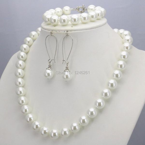earrings & necklace accessories christmas gifts women girls 10mm white glass round pearl beads bracelet sets jewelry making design, Silver
earrings & necklace accessories christmas gifts women girls 10mm white glass round pearl beads bracelet sets jewelry making design, Silver