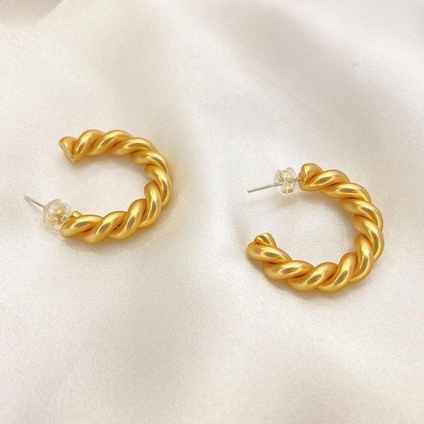 dangle & chandelier european and american fashion gold color frosted earrings ladies double spiral design, Silver
dangle & chandelier european and american fashion gold color frosted earrings ladies double spiral design, Silver