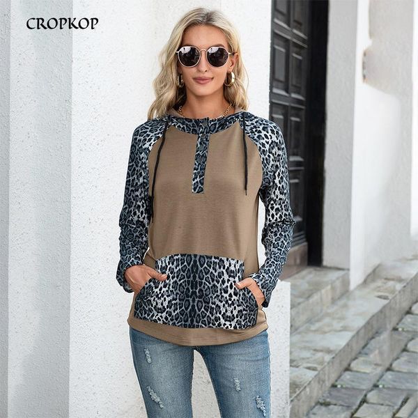 women's hoodies & sweatshirts women leopard print stitching hooded casual long sleeve fashion vintage button hoodie streetwear pullover, Black
women's hoodies & sweatshirts women leopard print stitching hooded casual long sleeve fashion vintage button hoodie streetwear pullover, Black