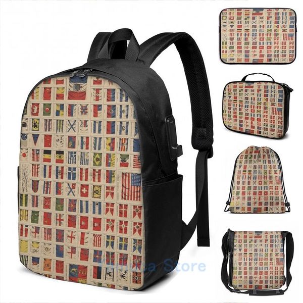 backpack funny graphic print historical flags of the world (1869) usb charge men school bags women bag travel laptop
backpack funny graphic print historical flags of the world (1869) usb charge men school bags women bag travel laptop