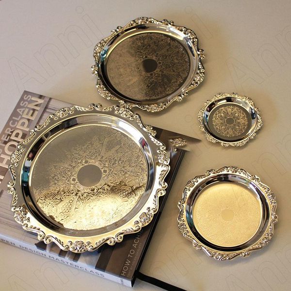 dishes & plates creative carving metal european classical gilded relief crafts cake dessert display plate cosmetic necklace storage tray
dishes & plates creative carving metal european classical gilded relief crafts cake dessert display plate cosmetic necklace storage tray