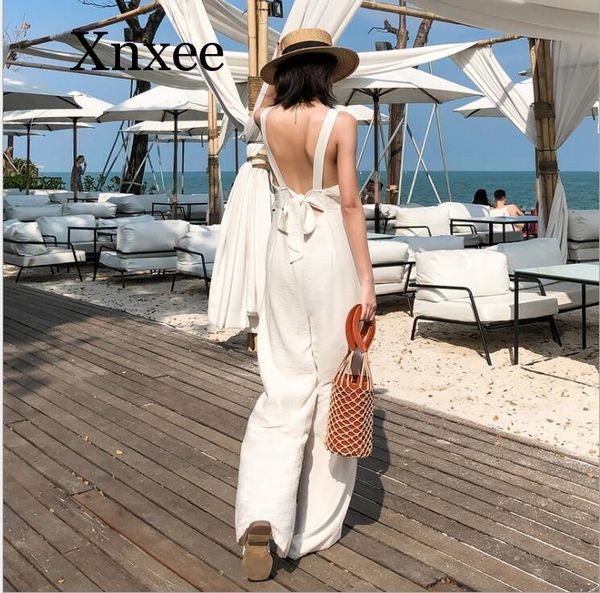 women's jumpsuits & rompers 2021 summer female cotton elegant loose jumpsuit trousers women casual long pants overalls in white black b, Black;white
women's jumpsuits & rompers 2021 summer female cotton elegant loose jumpsuit trousers women casual long pants overalls in white black b, Black;white