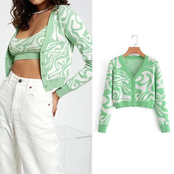 women's knits & tees lpnvvs zar 2021 striped knitted sweater high street stitching loose cardigan jacquard button long-sleeved chic pl9, White
women's knits & tees lpnvvs zar 2021 striped knitted sweater high street stitching loose cardigan jacquard button long-sleeved chic pl9, White