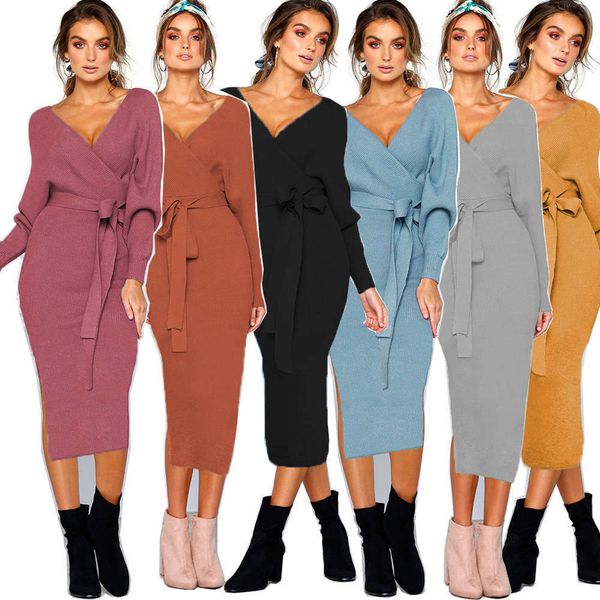 casual dresses dress 5-color v-neck lace up long sleeve for fall winter f2wq, Black;gray
casual dresses dress 5-color v-neck lace up long sleeve for fall winter f2wq, Black;gray