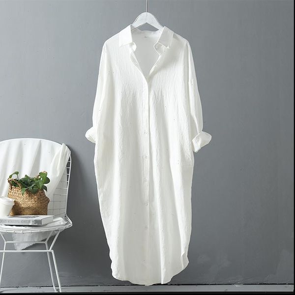 casual office korean fashion womens shirts long sleeve cotton linen turn down collar blue white shirt
casual office korean fashion womens shirts long sleeve cotton linen turn down collar blue white shirt