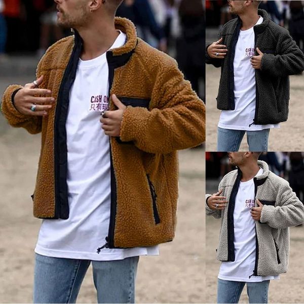 men's sweaters oversize japan fashion mens fluffy fleece faux lamb wool coat cardigan zipper jackets winter warm outerwear multicolor, White;black
men's sweaters oversize japan fashion mens fluffy fleece faux lamb wool coat cardigan zipper jackets winter warm outerwear multicolor, White;black