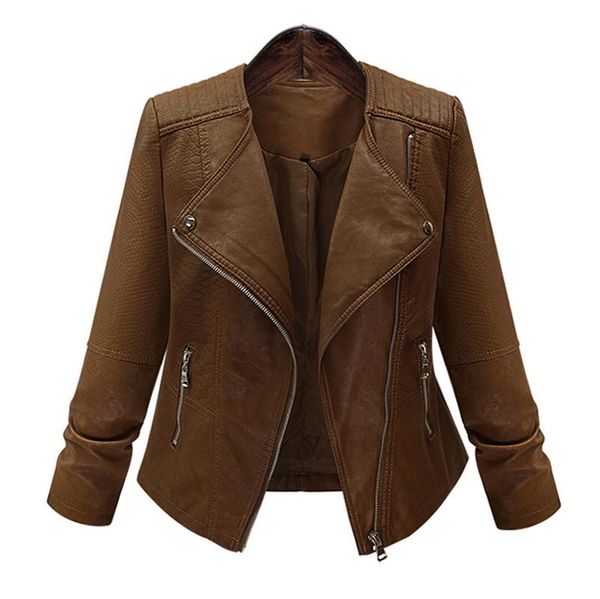 women's jackets women retro brown jacket coat turndown collar moto biker black punk outerwear lapel motorcycle, Black;brown
women's jackets women retro brown jacket coat turndown collar moto biker black punk outerwear lapel motorcycle, Black;brown