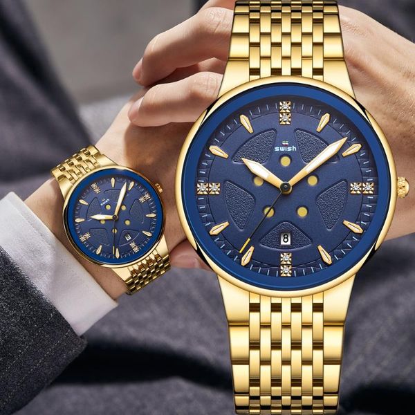 wristwatches swish golden watches men warterproof sports mens watch clock male business quartz wristwatch relogio masculino, Slivery;brown
wristwatches swish golden watches men warterproof sports mens watch clock male business quartz wristwatch relogio masculino, Slivery;brown