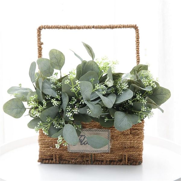 retro eucalyptus leaves silk artificial green tree plant bouquet faux foliage wedding wreath home diy decorations decorative flowers & wreat
retro eucalyptus leaves silk artificial green tree plant bouquet faux foliage wedding wreath home diy decorations decorative flowers & wreat